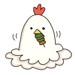 [LINEスタンプ] calm face chicken