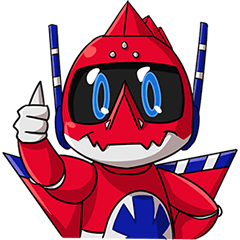 [LINEスタンプ] RED - Robotic Emotional Dragon！
