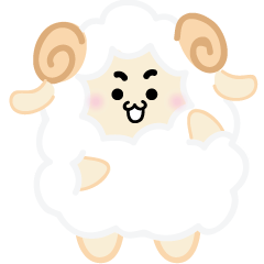 [LINEスタンプ] Hitsuji : Fat Sheep