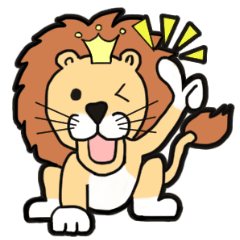 [LINEスタンプ] Golden Lion King