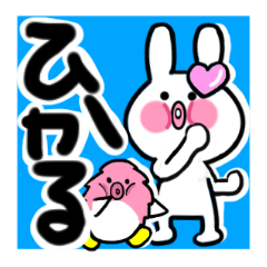 [LINEスタンプ] ひかるさんが使ううさぎスタンプ