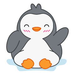 [LINEスタンプ] Finguin Simple Life