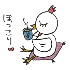 [LINEスタンプ] にわとりさん一家