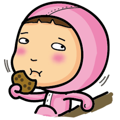 [LINEスタンプ] Strange pink sister II