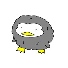 [LINEスタンプ] もふもふのペンギン