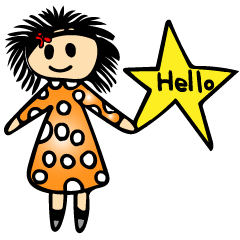 [LINEスタンプ] キュートなスマイルちゃん ☆女子小学生作