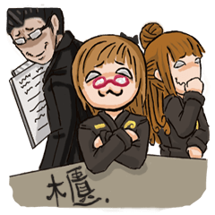 [LINEスタンプ] Counter service staff