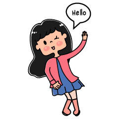 [LINEスタンプ] little girl cute