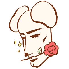 [LINEスタンプ] MASTER BOOBBIB 'Handsome heart'