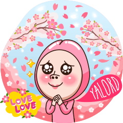 [LINEスタンプ] OMPINK : Love Love