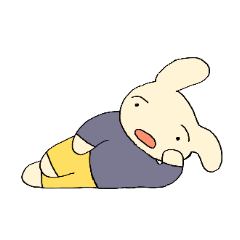 [LINEスタンプ] ！ゆるいうさぎ！