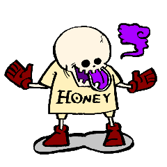 [LINEスタンプ] 毒舌ドクロ どく郎くん