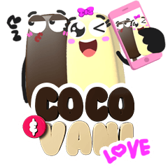 [LINEスタンプ] Coco ＆ Vani Love