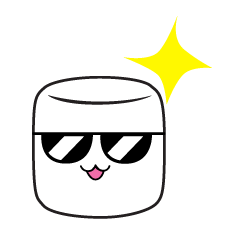 [LINEスタンプ] marshmallow cube