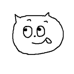 [LINEスタンプ] モノクロ猫スタンプ