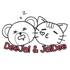 [LINEスタンプ] DeeJai ＆ JaiDee