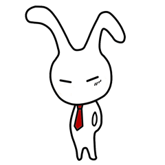 [LINEスタンプ] 気どるウサMan