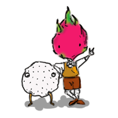 [LINEスタンプ] The Dragon Fruit Boy