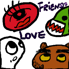 [LINEスタンプ] W's World-Friends