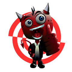 [LINEスタンプ] Spinyx, the mad demon.