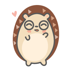 [LINEスタンプ] Everyday Life of Heidi the Hedgehog