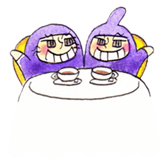 [LINEスタンプ] 超スーパーセレブ双子姉妹ゆみ子とあみ子2