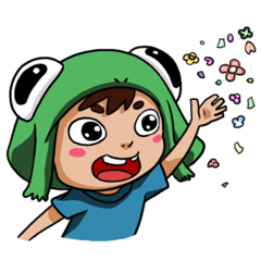 [LINEスタンプ] カエルの子