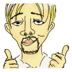 [LINEスタンプ] 2 nasal hairs sticking out your nose.の画像（メイン）