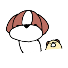 [LINEスタンプ] おきらく犬どんちゃん