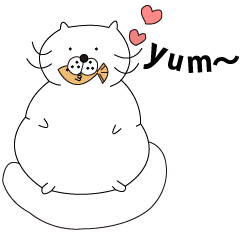 [LINEスタンプ] Fat a dot