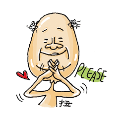 [LINEスタンプ] Attitude old man