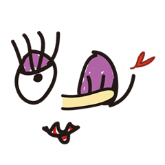 [LINEスタンプ] Miss long eyelash