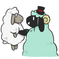 [LINEスタンプ] The Littlest Sheep