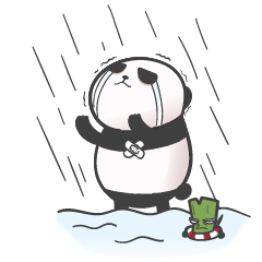 [LINEスタンプ] Panda Tabuam (Moaning Panda) Ep. I