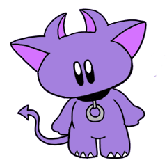 [LINEスタンプ] 子猫悪魔のニャビルくん