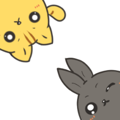 [LINEスタンプ] black black rabbit 2