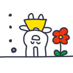 [LINEスタンプ] えがおで生きるうさぎ。