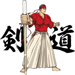 [LINEスタンプ] 剣道ヒーローズ KENDO HEROESの画像（メイン）