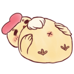 [LINEスタンプ] Chick'name: Omelet with rice inside