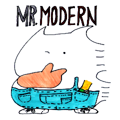[LINEスタンプ] MR.MODERN