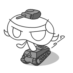 [LINEスタンプ] 戦車娘。