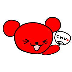 [LINEスタンプ] Jオタベア -赤担さん用