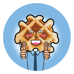 [LINEスタンプ] Mr.Waff man