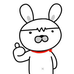 [LINEスタンプ] mr. 怒ったウサギ