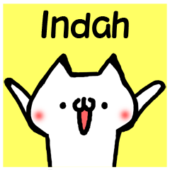 [LINEスタンプ] **Indah** only stickers