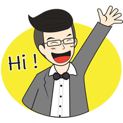 [LINEスタンプ] Thai Cheerful office man