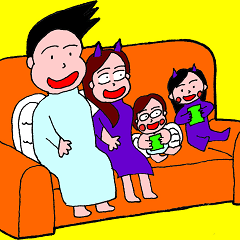 [LINEスタンプ] The Angels and Demons