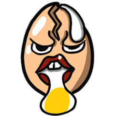 [LINEスタンプ] I am an egg. Egg ！！！の画像（メイン）