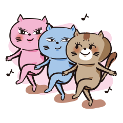 [LINEスタンプ] ねこのアビシニアンとフレンズ