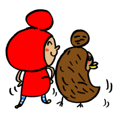 [LINEスタンプ] 宇多津大好きうたづきんちゃん